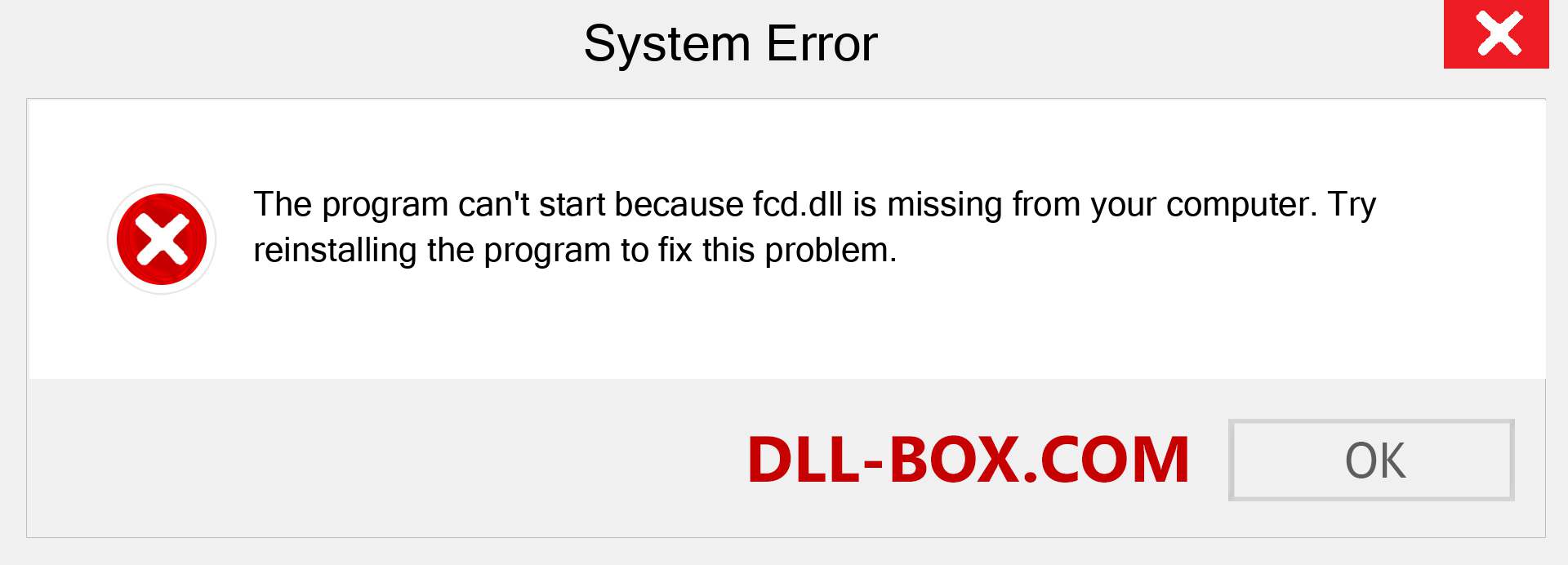  fcd.dll file is missing?. Download for Windows 7, 8, 10 - Fix  fcd dll Missing Error on Windows, photos, images